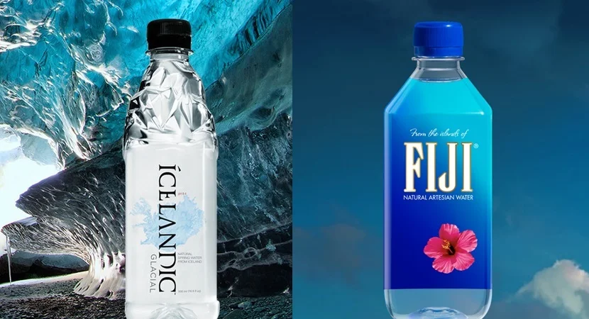 icelandic glacial water vs fiji water