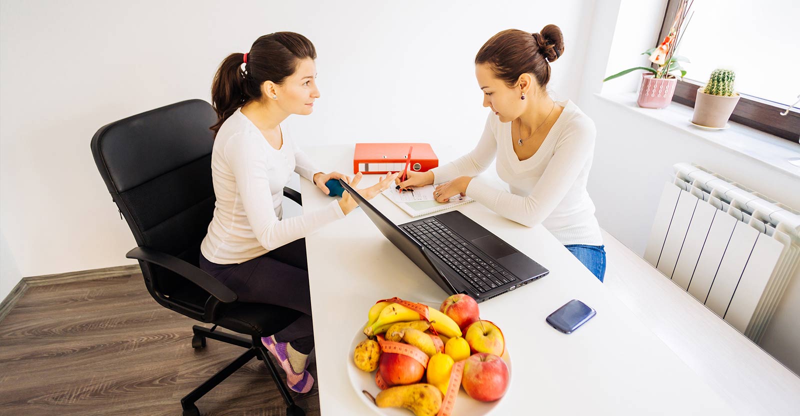 meeting with a nutritionist