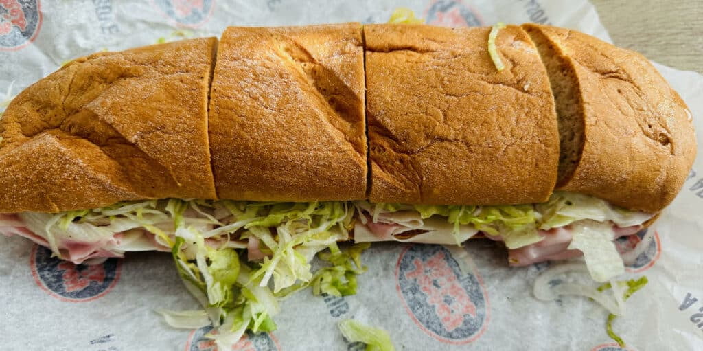 Jersey Mike's gluten-free Club Sub (giant size)